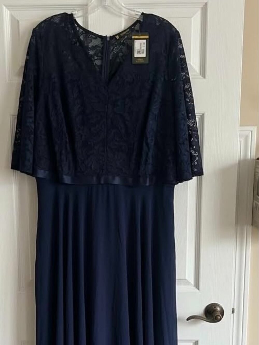 Miusol Navy Lace Formal Maxi Dress NWT 5X #260
